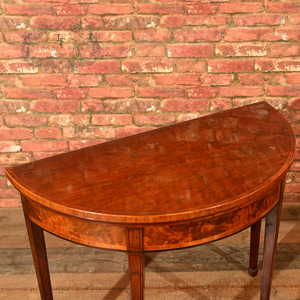 Georgian Demi-Lune Card Table, c.1760 - London Fine Antiques