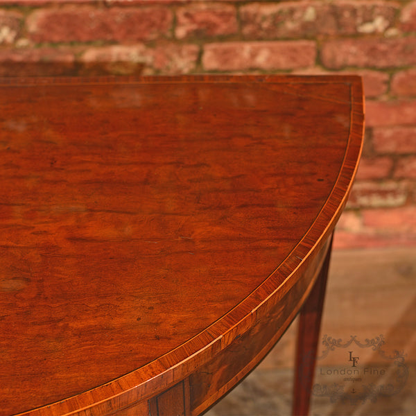 Georgian Demi-Lune Card Table, c.1760 - London Fine Antiques