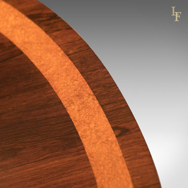 Antique Breakfast Table, William IV Rosewood Tilt Top - London Fine Antiques
