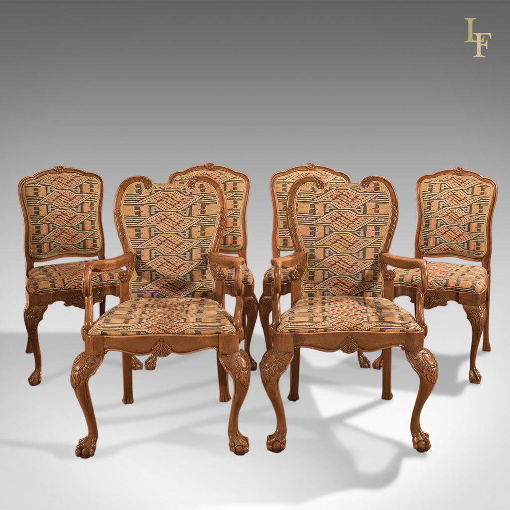 Antique Dining Chairs, French Set of Six C19th - London Fine Antiques