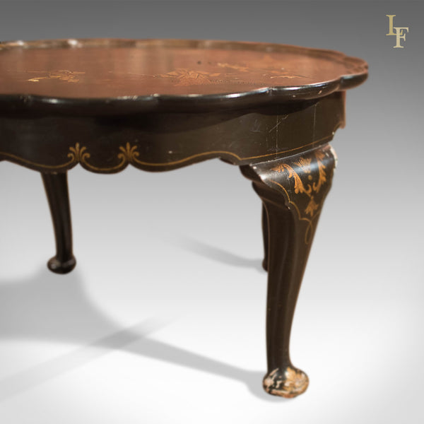 Antique Lacquered Pie Crust Tea Table, c1900 - London Fine Antiques
