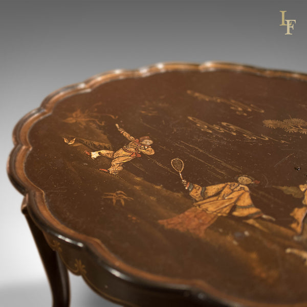 Antique Lacquered Pie Crust Tea Table, c1900 - London Fine Antiques