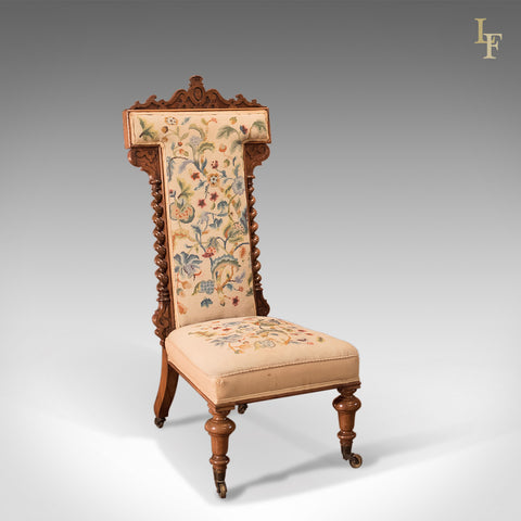 Antique Prie Dieu Chair, Victorian Rosewood c.1850 - London Fine Antiques