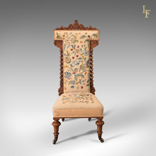 Antique Prie Dieu Chair, Victorian Rosewood c.1850 - London Fine Antiques