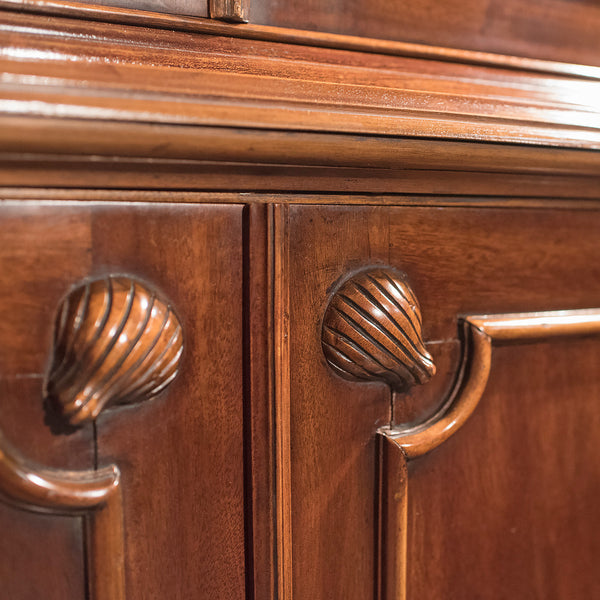 Mid-Century Glazed Bookcase Cabinet, Georgian Taste - London Fine Antiques