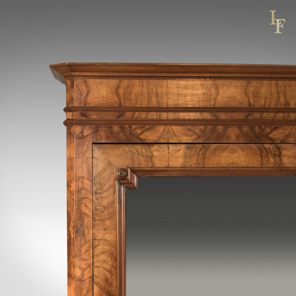 French Antique Armoire, 19th Century Wardrobe Burr Walnut - London Fine Antiques