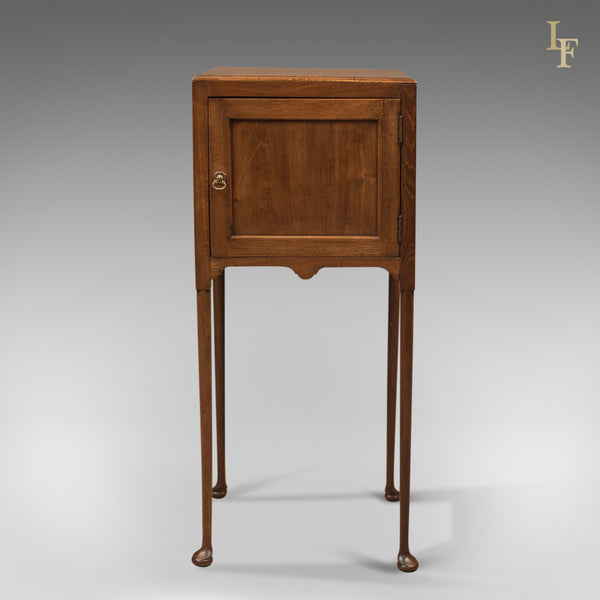 Antique Bedside Cabinet, Georgian Pot Cupboard Nightstand - London Fine Antiques