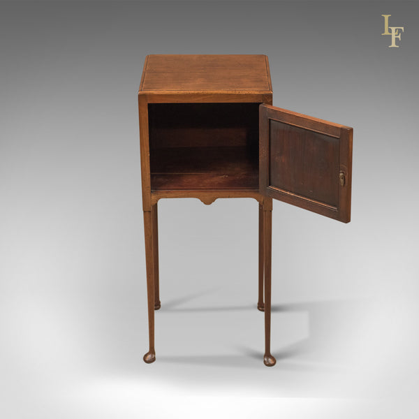 Antique Bedside Cabinet, Georgian Pot Cupboard Nightstand - London Fine Antiques