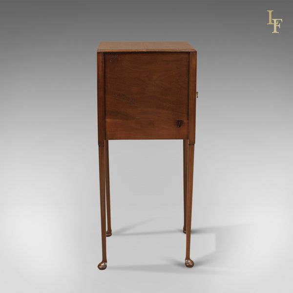 Antique Bedside Cabinet, Georgian Pot Cupboard Nightstand - London Fine Antiques