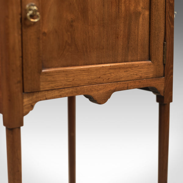 Antique Bedside Cabinet, Georgian Pot Cupboard Nightstand - London Fine Antiques