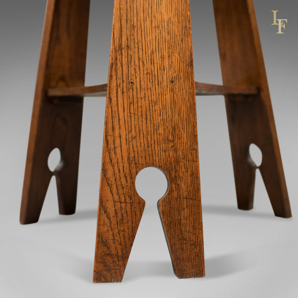 Arts & Crafts Side Table, Carved Oak, c.1890 - London Fine Antiques