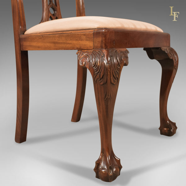 Set of 12 Dining Chairs, 20th Century Chippendale Revival - London Fine Antiques