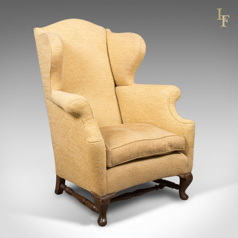 Late Victorian Antique Wing Back Armchair, c.1900 - London Fine Antiques