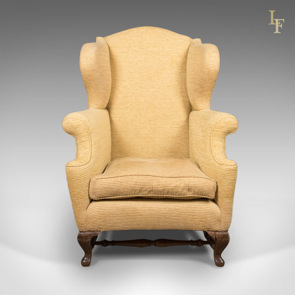 Late Victorian Antique Wing Back Armchair, c.1900 - London Fine Antiques