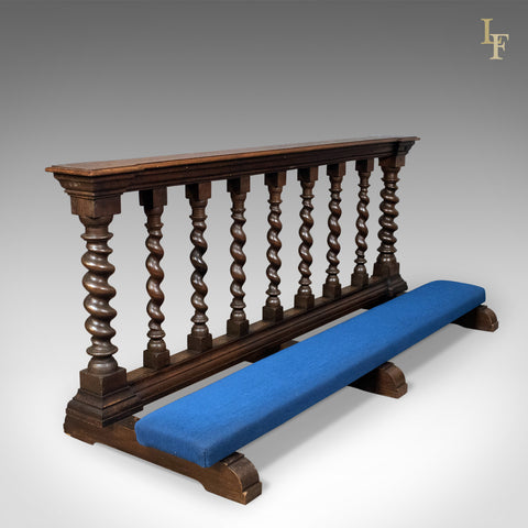 Victorian Antique Communion Rail in English Oak, Ecclesiastical c.1900 - London Fine Antiques