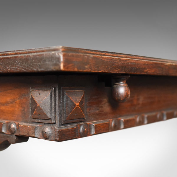 Extending Antique Dining Table, 17th Century Refectory Taste, English Circa 1900 - London Fine Antiques