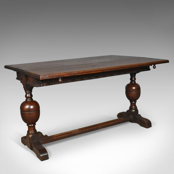 Extending Antique Dining Table, 17th Century Refectory Taste, English Circa 1900 - London Fine Antiques