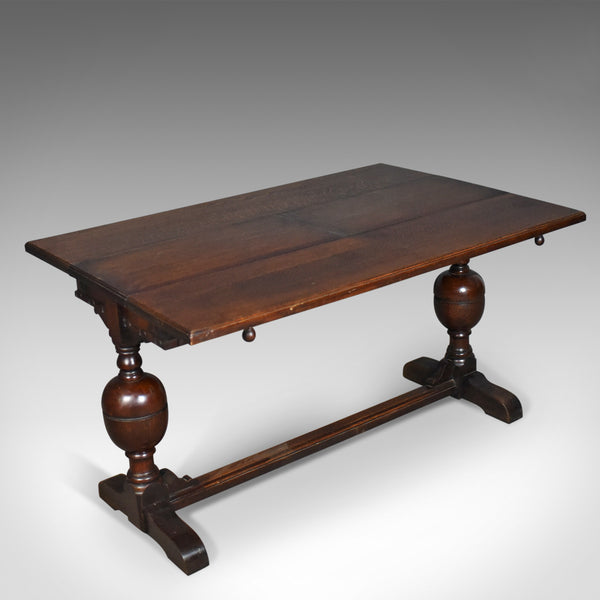 Extending Antique Dining Table, 17th Century Refectory Taste, English Circa 1900 - London Fine Antiques