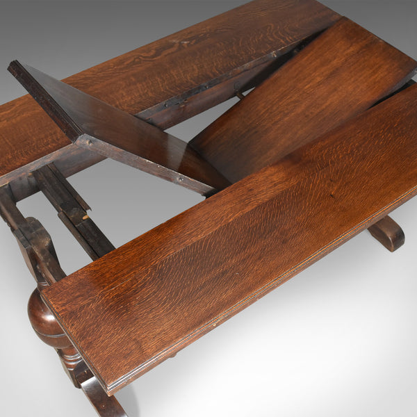 Extending Antique Dining Table, 17th Century Refectory Taste, English Circa 1900 - London Fine Antiques