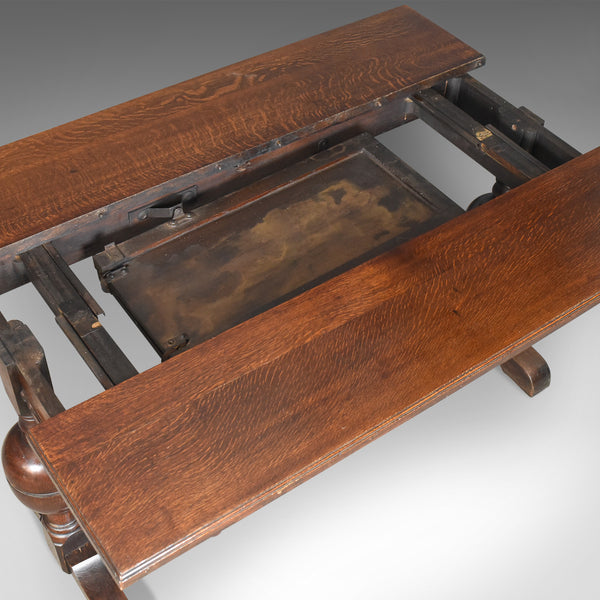 Extending Antique Dining Table, 17th Century Refectory Taste, English Circa 1900 - London Fine Antiques