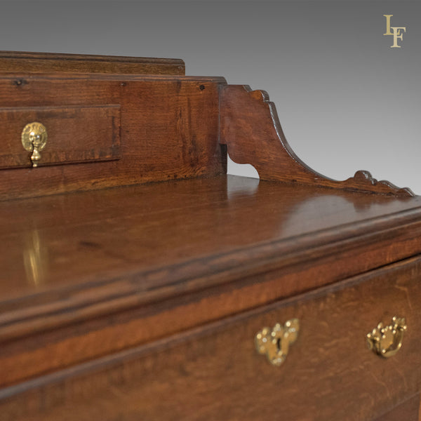 Large Antique Dresser Base, Early Georgian, 1750 & Later, English, Oak - London Fine Antiques