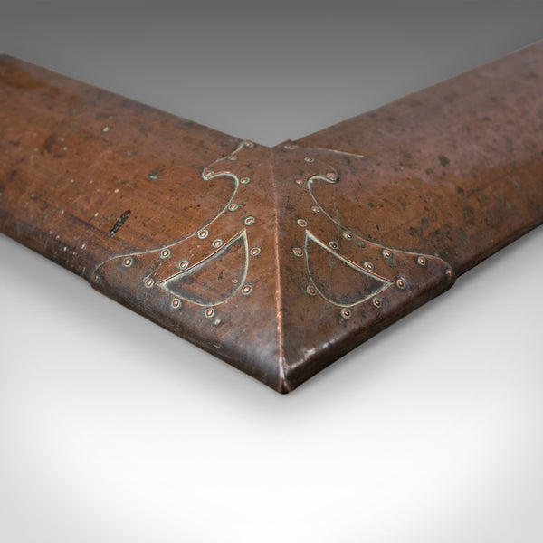 Large Antique Arts & Crafts Fire Kerb, Victorian Fireside Fender, English c.1900 - London Fine Antiques