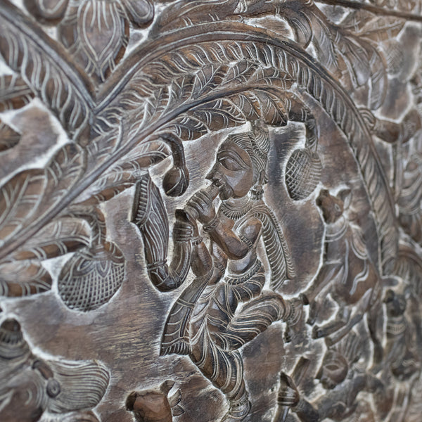 Large 6 Foot Antique Carved Panel, Indian, Decorative Art, Victorian, Circa 1900 - London Fine Antiques