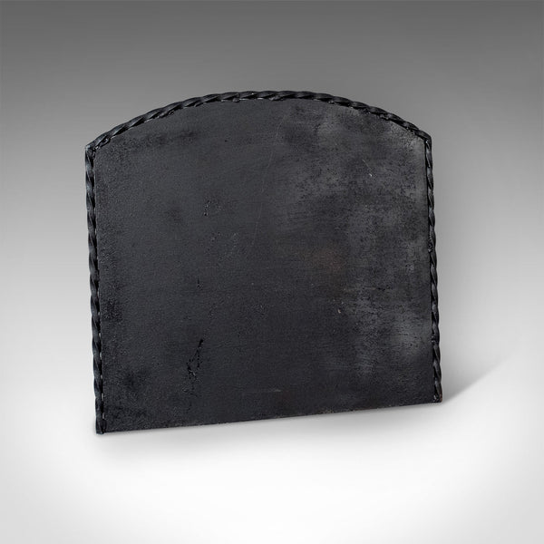 Large Antique Cast Iron Fire Back, Heavy Fire Plate, Fireplace, Circa 1900 - London Fine Antiques