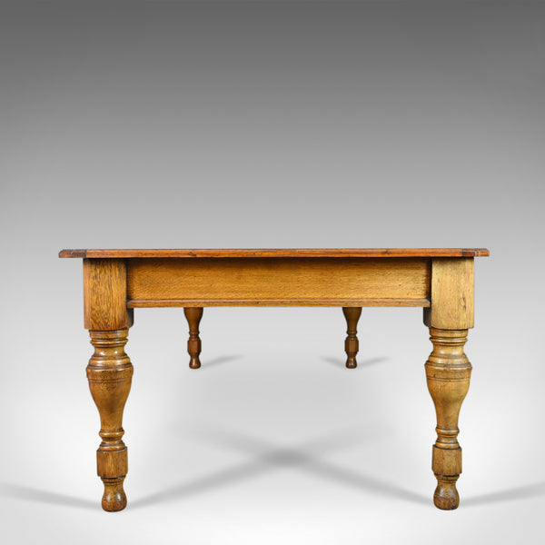 Large Antique Dining Table, English, Late Victorian, Oak, Seating 12, Circa 1900 - London Fine Antiques