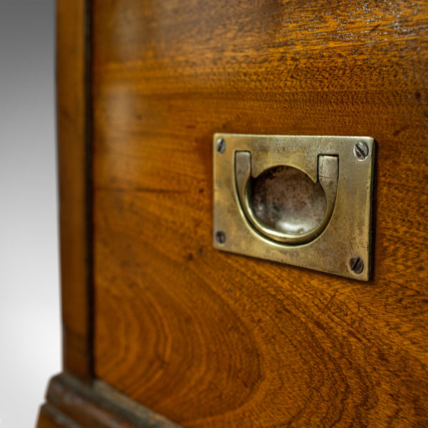 Large Antique Display Cabinet, Mahogany, Glass, Retail Showcase, Victorian - London Fine Antiques