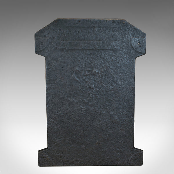 Very Large Antique Fire Back, Heavy, Cast Iron, Fire Plate, Fireplace, Circa 1700 - London Fine Antiques