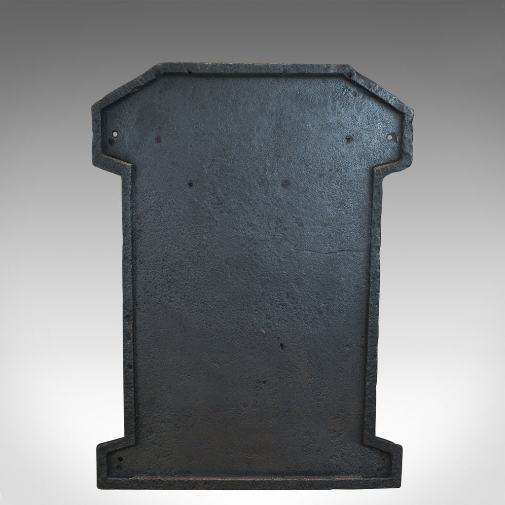 Very Large Antique Fire Back, Heavy, Cast Iron, Fire Plate, Fireplace, Circa 1700 - London Fine Antiques