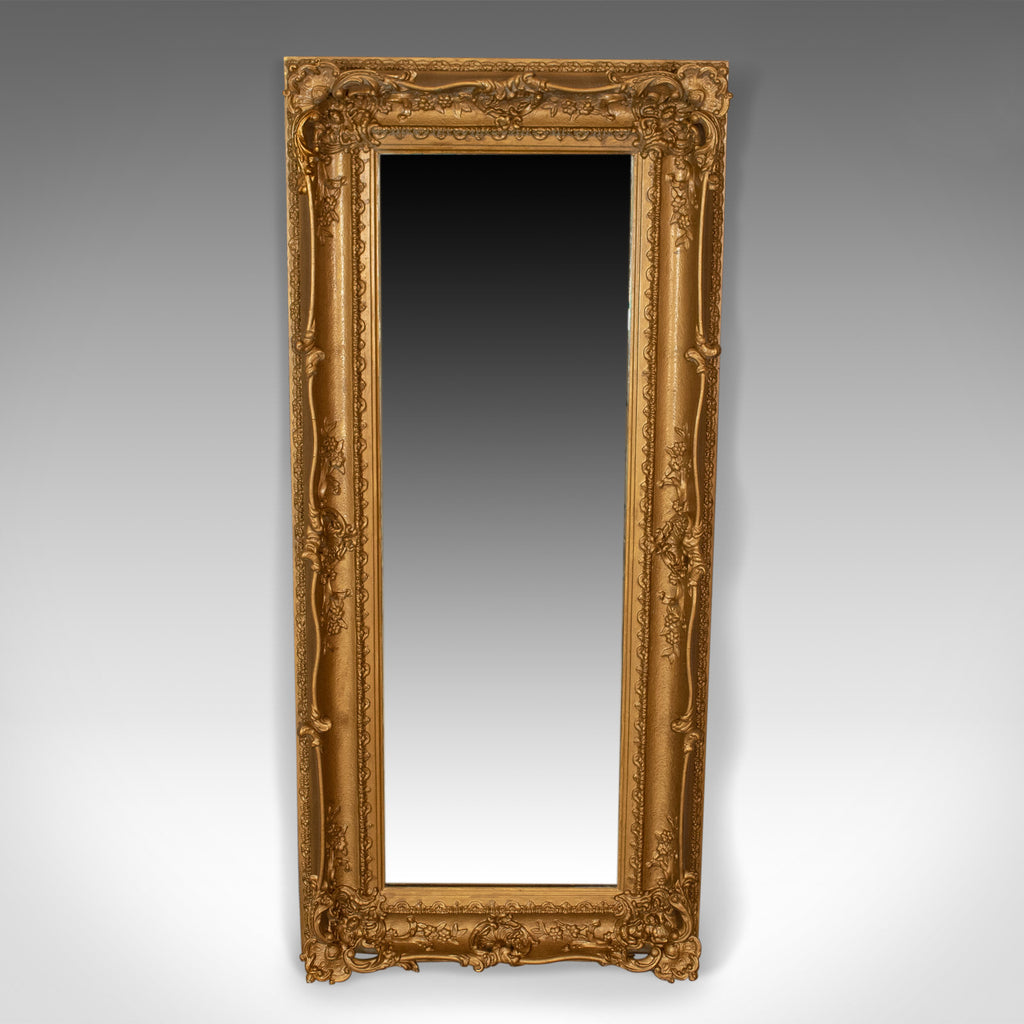 Large Antique Mirror, Tall, Victorian, Gilt Gesso, Dressing, 19th Century c.1850 - London Fine Antiques