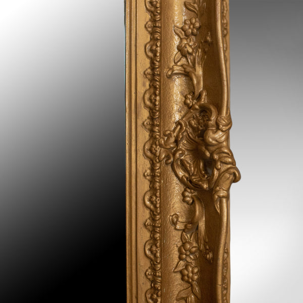 Large Antique Mirror, Tall, Victorian, Gilt Gesso, Dressing, 19th Century c.1850 - London Fine Antiques