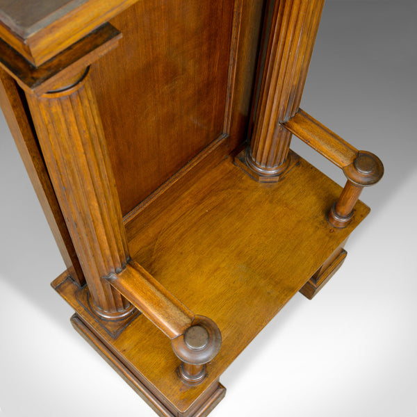 Large Antique Oak Throne Chair, Edwardian, Bench, Seat, Classical, Doric, c.1910 - London Fine Antiques