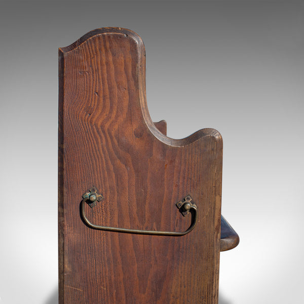 Large Antique Pew, 10 feet, English, Pitch Pine, Bench Seat, 7-8, 19th Century - London Fine Antiques