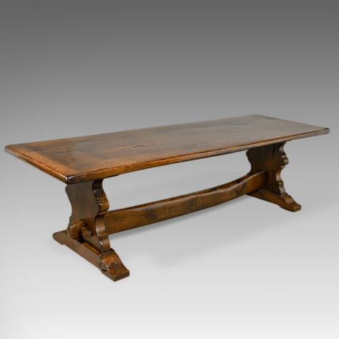 Large Antique Refectory Dining Table, C17th Taste, English Oak, Edwardian c.1910 - London Fine Antiques