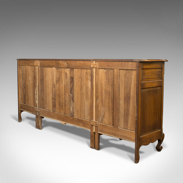 Large Antique Sideboard, French, Bow Front, Oak, Buffet Cabinet, Circa 1900 - London Fine Antiques