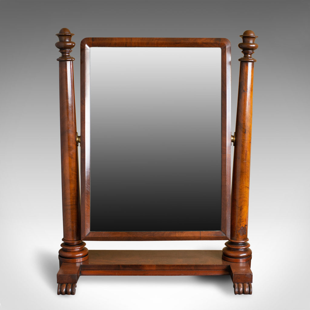 Large Antique Vanity Mirror, English, Regency, Toilet, Swing, Platform London Fine Antiques