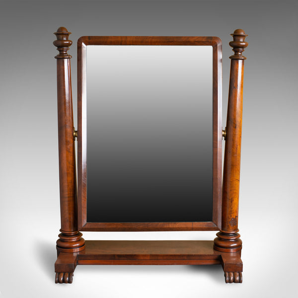 Large Antique Vanity Mirror, English, Regency, Toilet, Swing, Platform, c.1830 - London Fine Antiques