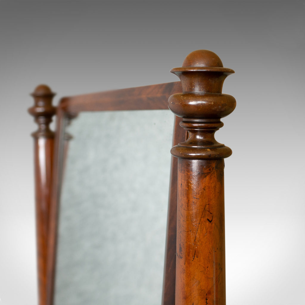 Large Antique Vanity Mirror, English, Regency, Toilet, Swing, Platform London Fine Antiques