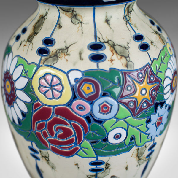 Large Baluster Vase, Czechoslovakian Amphora Pottery, Mid 20th Century - London Fine Antiques