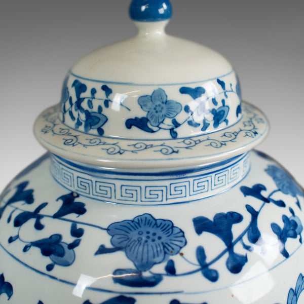 Large Baluster Vase and Cover, Blue & White, Chinese, Ceramic, Urn, C20th - London Fine Antiques