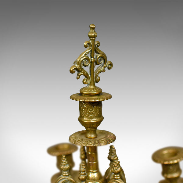 Large Candelabra, 19th Century, French, Brass Gilt Centrepiece, Circa 1900 - London Fine Antiques