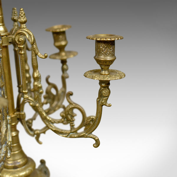 Large Candelabra, 19th Century, French, Brass Gilt Centrepiece, Circa 1900 - London Fine Antiques