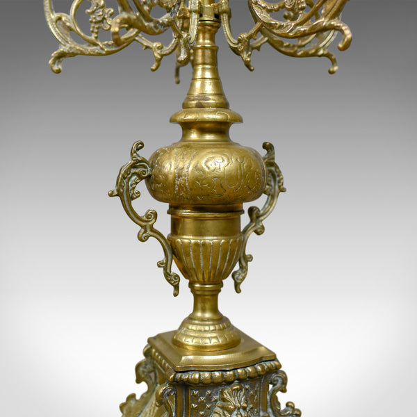 Large Candelabra, 19th Century, French, Brass Gilt Centrepiece, Circa 1900 - London Fine Antiques