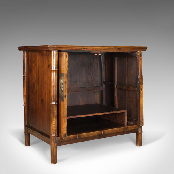 Large Elm Cabinet, Oriental Taste, Late 20th Century Chinese Cupboard - London Fine Antiques