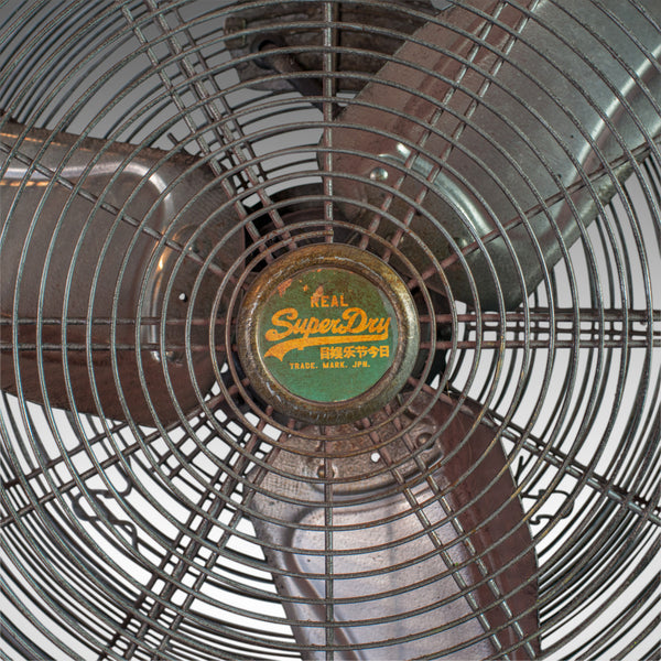 Large Floor Standing Fan, Powerful, Superdry Branded, Industrial Cooling - London Fine Antiques