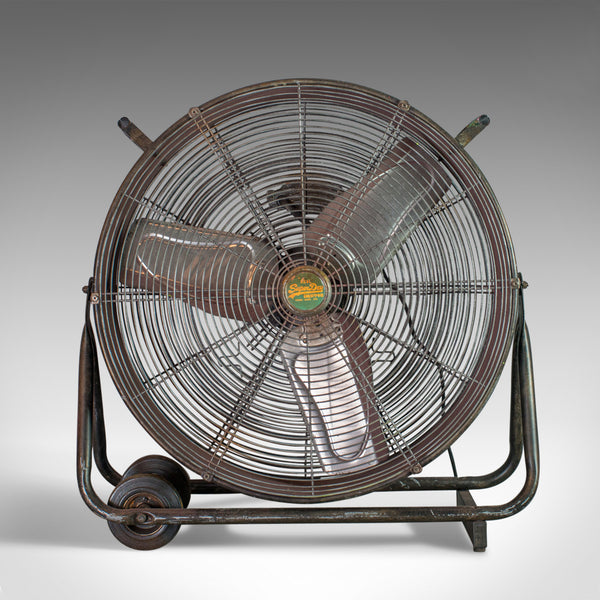 Large Floor Standing Fan, Powerful, Superdry Branded, Industrial Cooling - London Fine Antiques