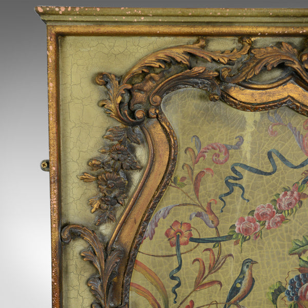 Large, French, Rococo Revival, Wall Mirror, Painted, Hall, Overmantel, C20th - London Fine Antiques